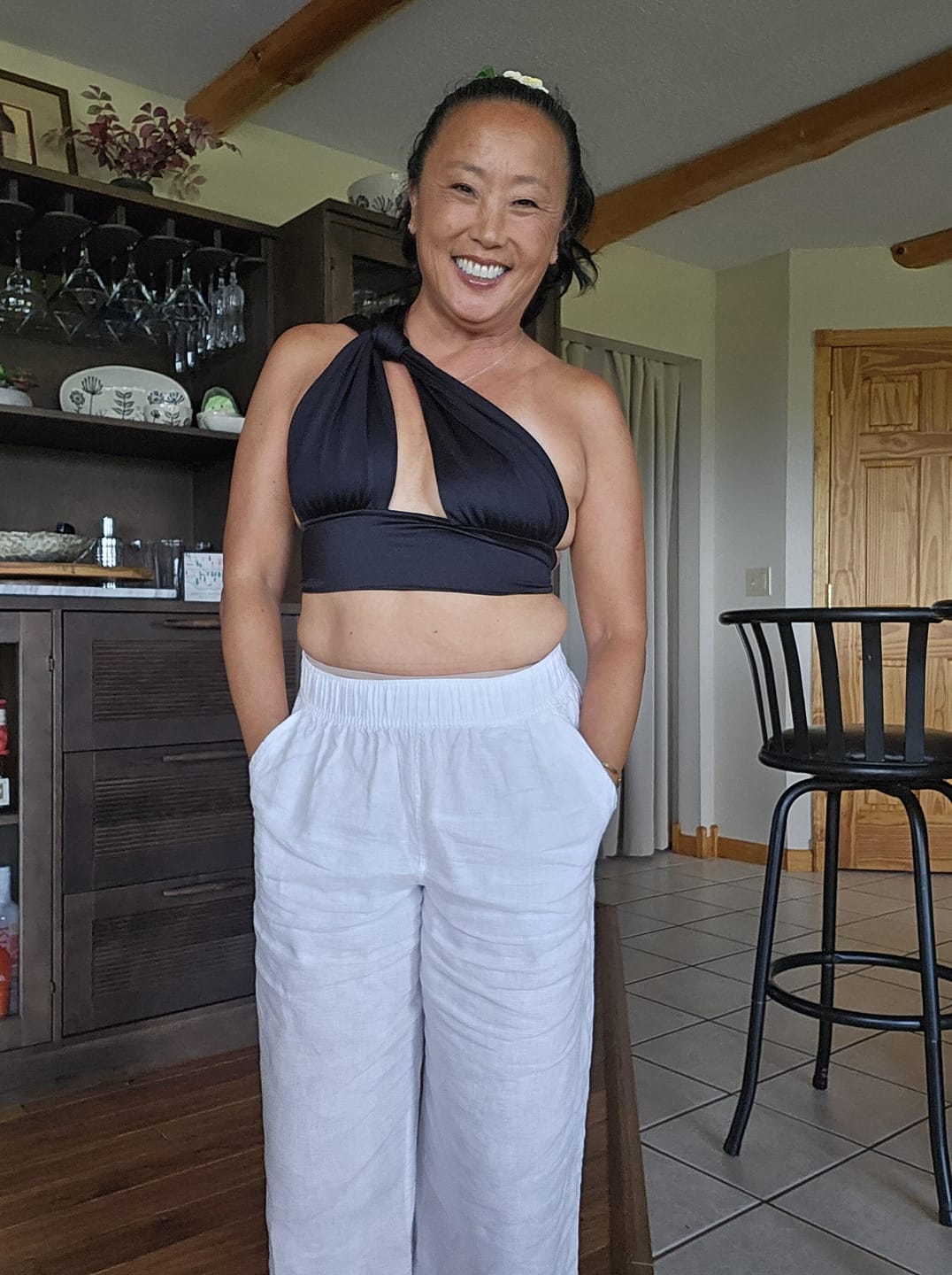 Customer photo review of Balia 8 Way Top - Capri