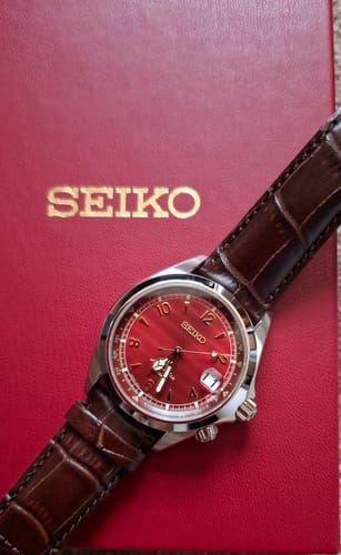 Customer photo review of Seiko Prospex Alpinist 'Red Desert' Limited Edition Watch SPB489J