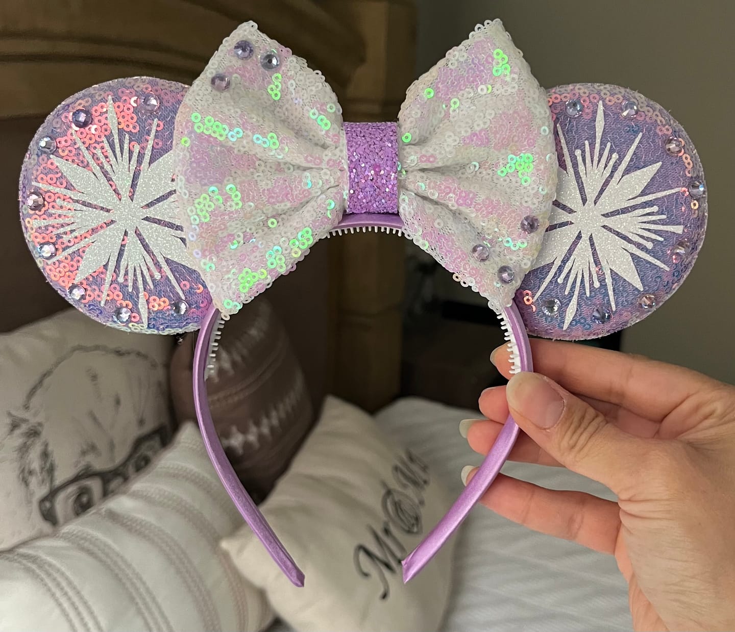 Customer photo review of Elsa Purple Mickey Ears