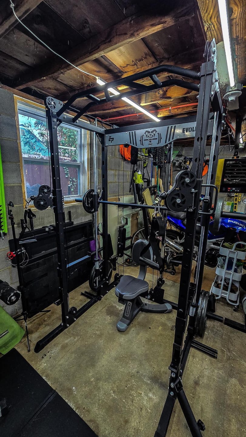 Customer photo review of EVOLPOW M2D Brute All-in-One Smith Machine Home Gym
