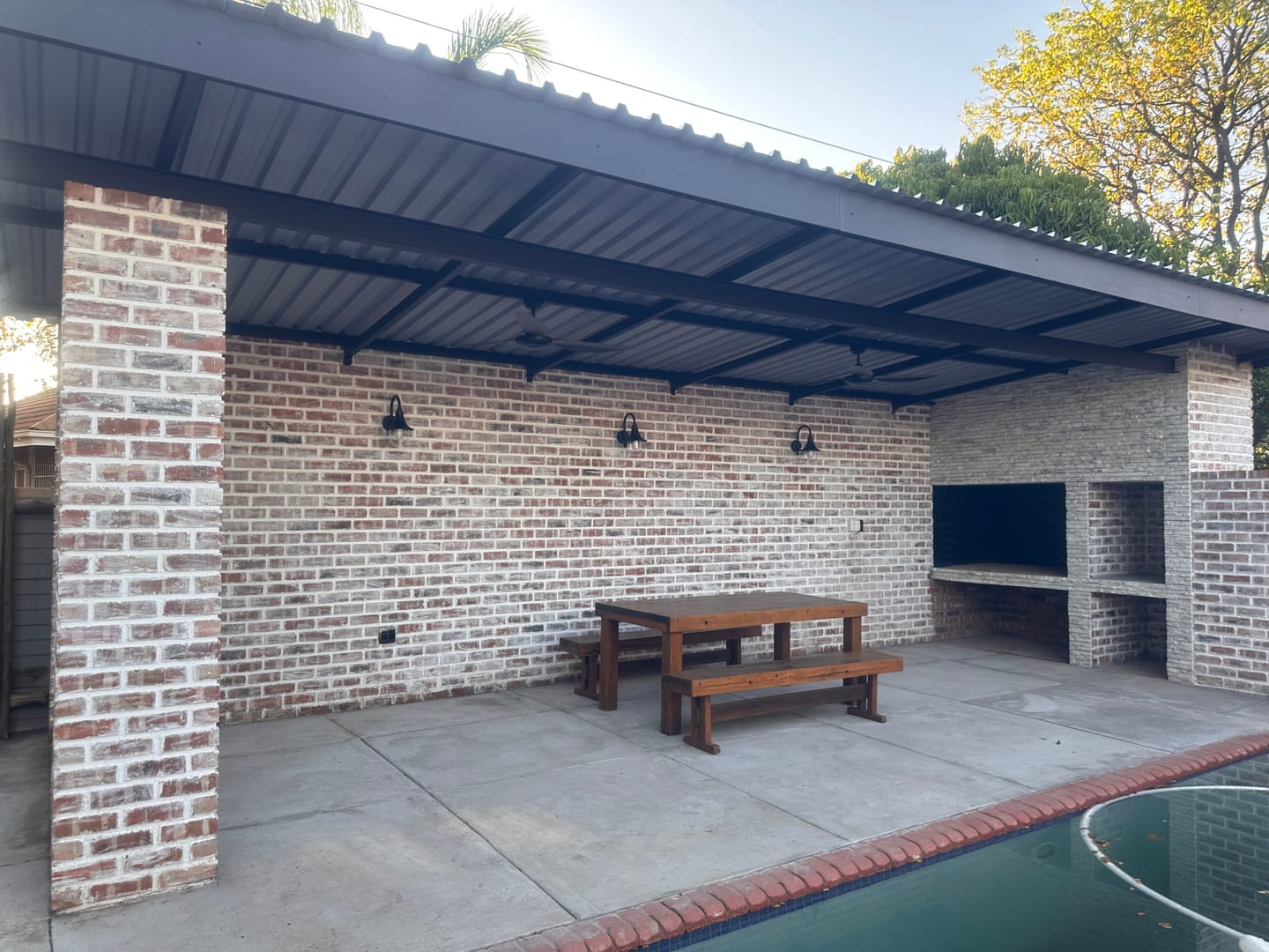 Customer photo review of Ava Black Lantern Outdoor Wall Light
