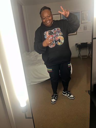 Customer photo review of Culture Embroidered Crewneck