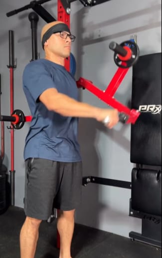 Customer photo review of Rack Mounted Lateral Raise