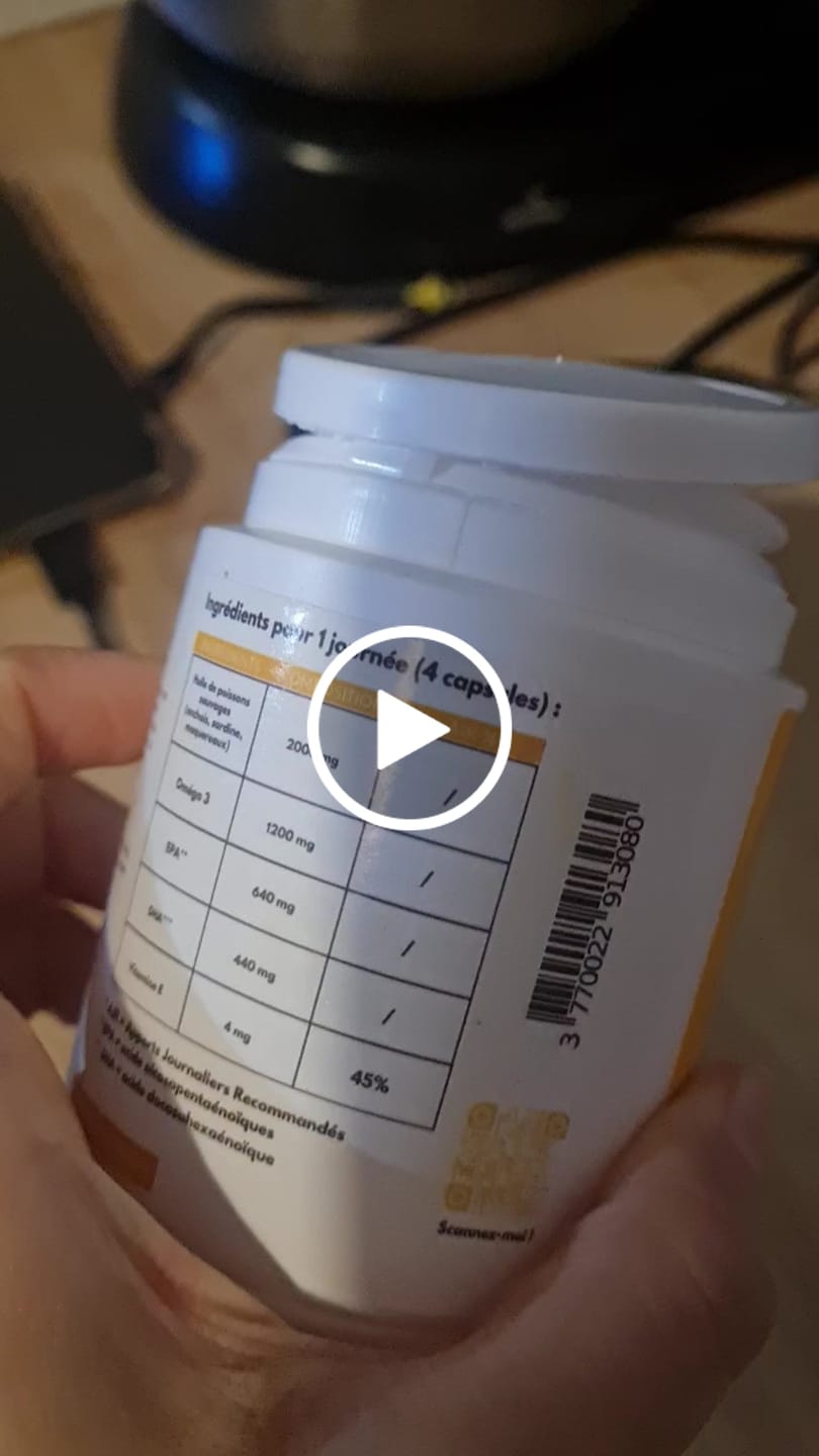 Customer video review of OMÉGA 3 (OMEGAVIE®) - 120 CAPSULES