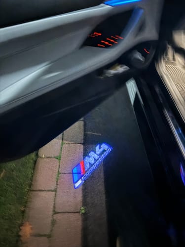 Customer photo review of BMW G SERIES DOOR LIGHTS