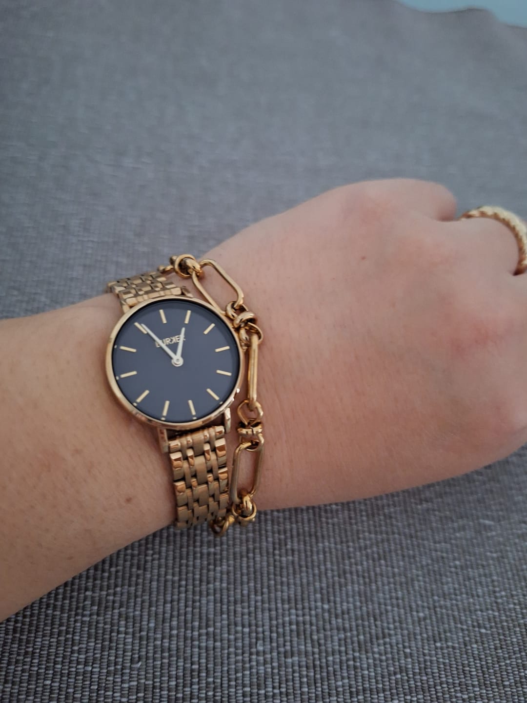 Customer photo review of Ruby Petite Gold Black