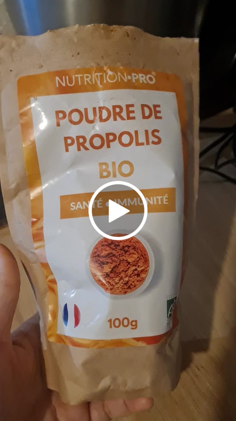 Customer video review of PROPOLIS BIO (EN POUDRE)