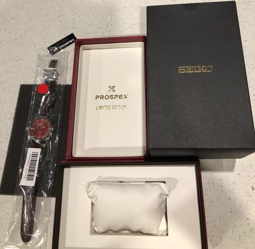 Customer photo review of Seiko Prospex Alpinist 'Red Desert' Limited Edition Watch SPB489J