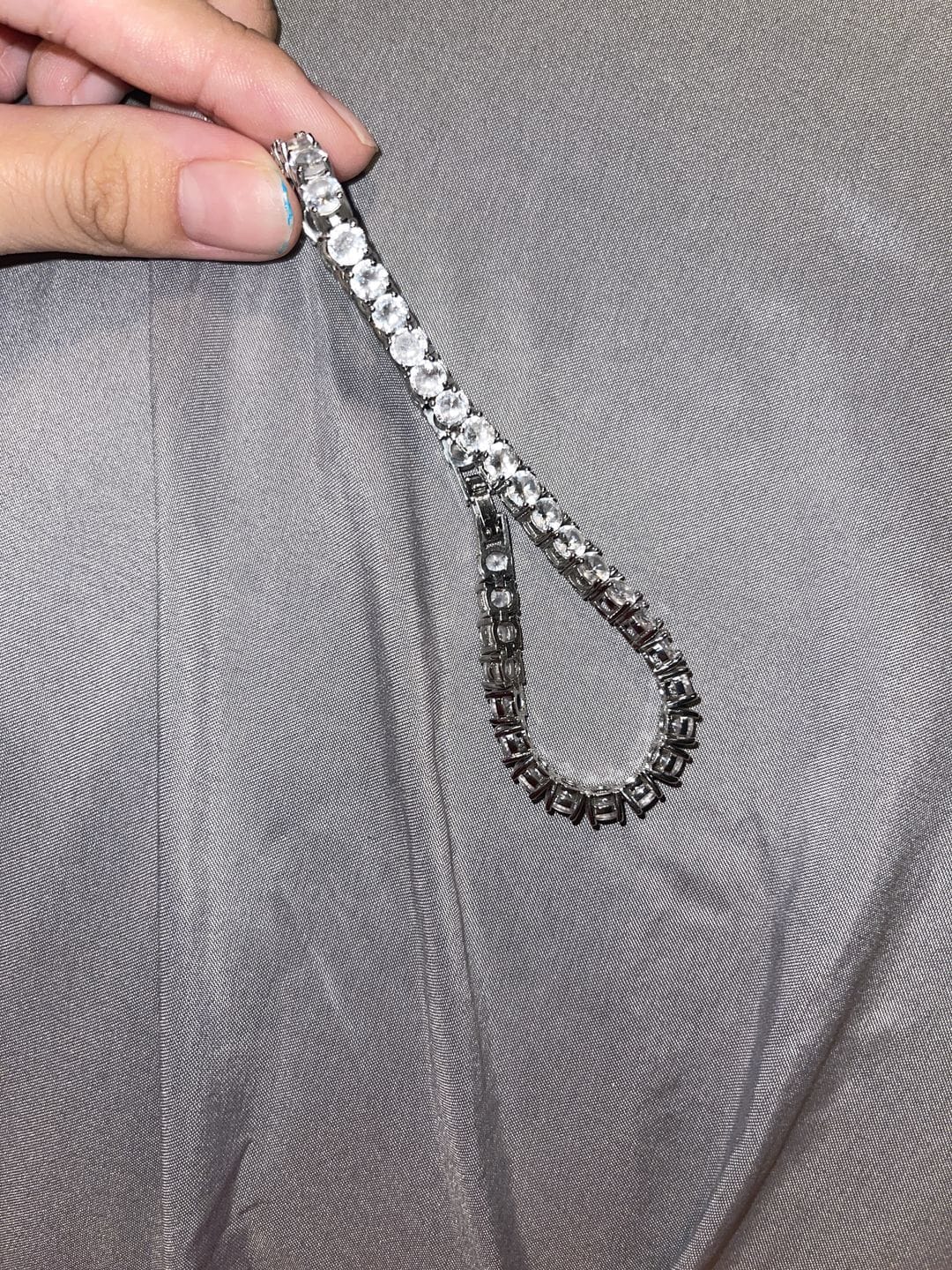 Customer photo review of LUX TENNIS ANKLET(Ships Same Day)