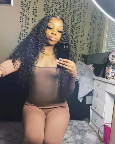 Customer photo review of 8x6 Pre-Cut Lace Front Super Secure Water Wave Pre-Everything Wig For Beginner Friendly