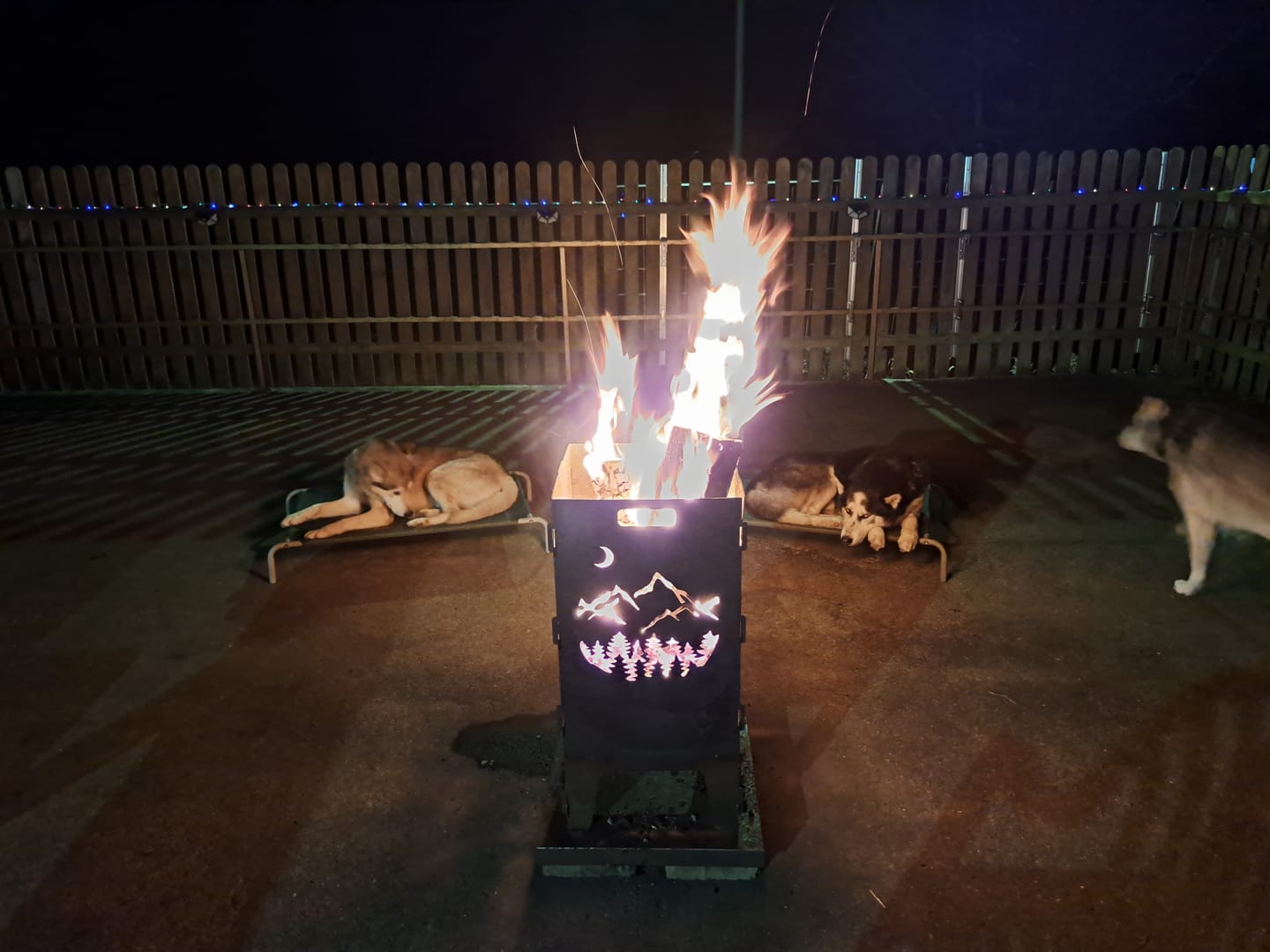 Customer photo review of Feuertonne Berge aus edlem Stahl