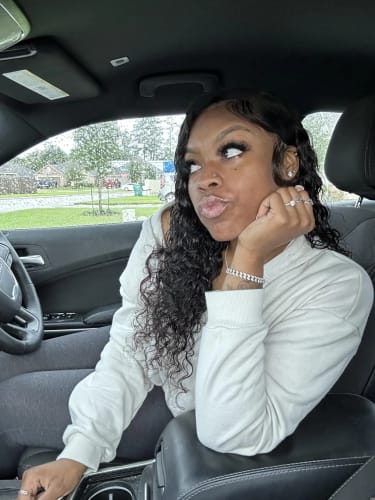 Customer photo review of 8x6 Pre-Cut Lace Front Super Secure Water Wave Pre-Everything Wig For Beginner Friendly