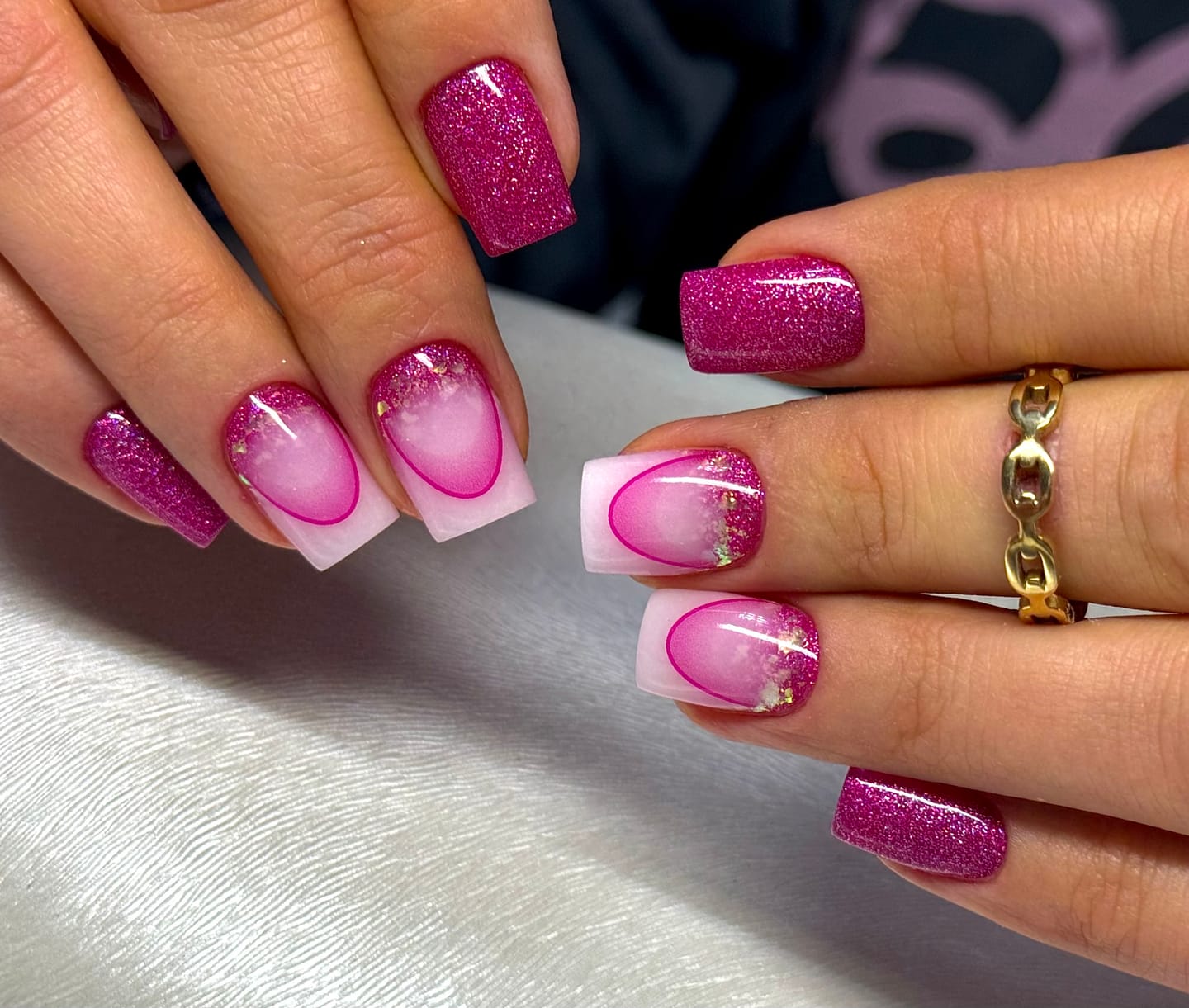 Customer photo review of UV / LED Color Gel - holo glam violett - Art.80069