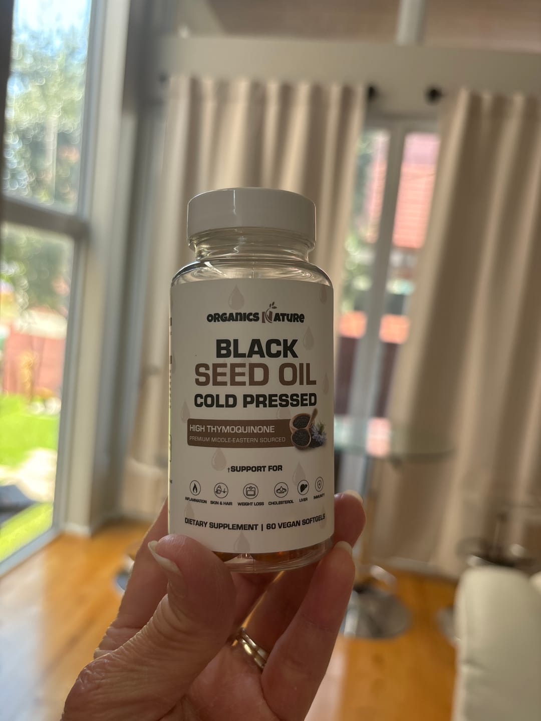 Customer photo review of Black Seed Oil Capsules Cold Pressed