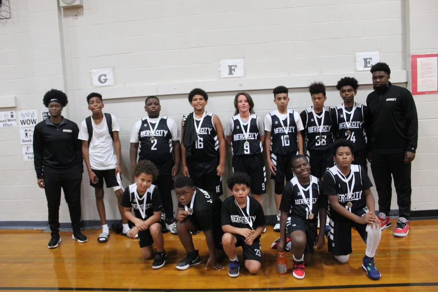 Customer photo review of Custom Black White Double Side Sets Men Basketball Jersey