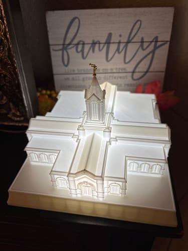 Customer photo review of Fort Collins Colorado Temple Night Light