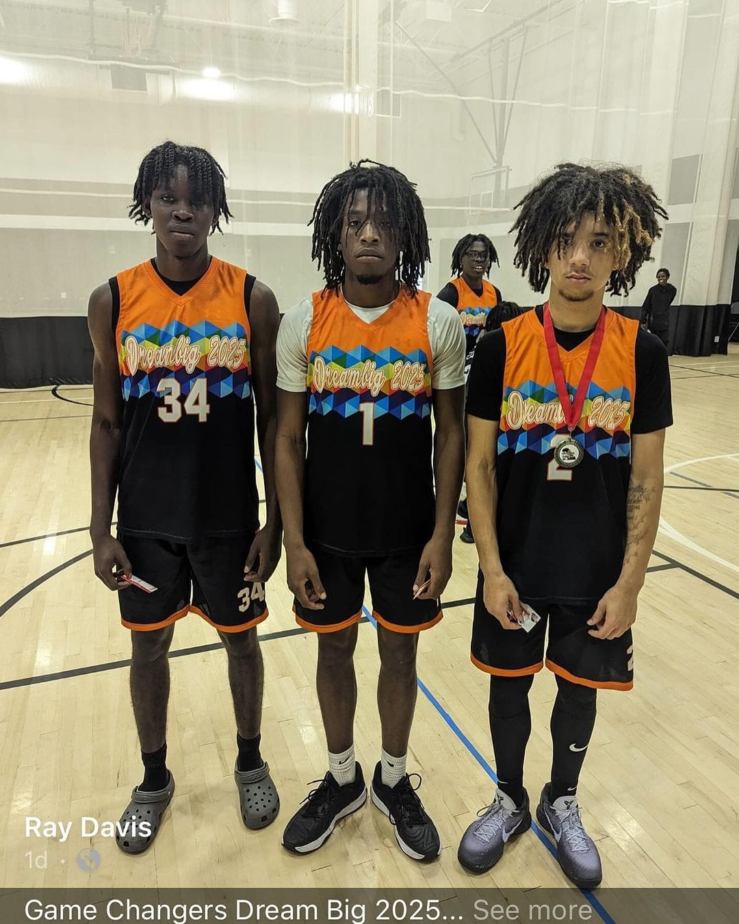 Customer photo review of Custom Black White  Double Side Tops Athletic Basketball Jersey