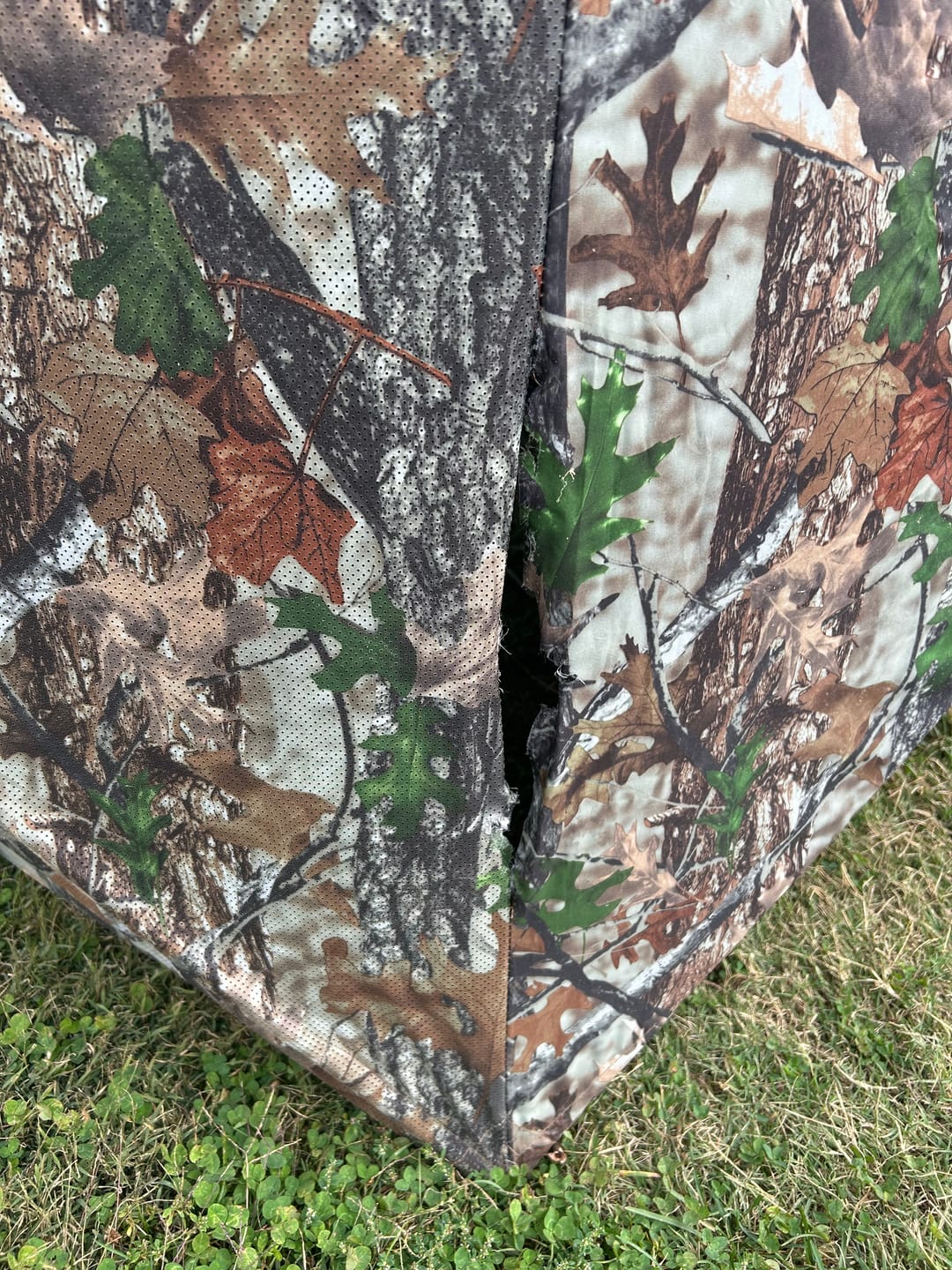 Customer photo review of VisTrilogy 4-6 Person See-Through Deer Turkey Hunting Ground Blinds