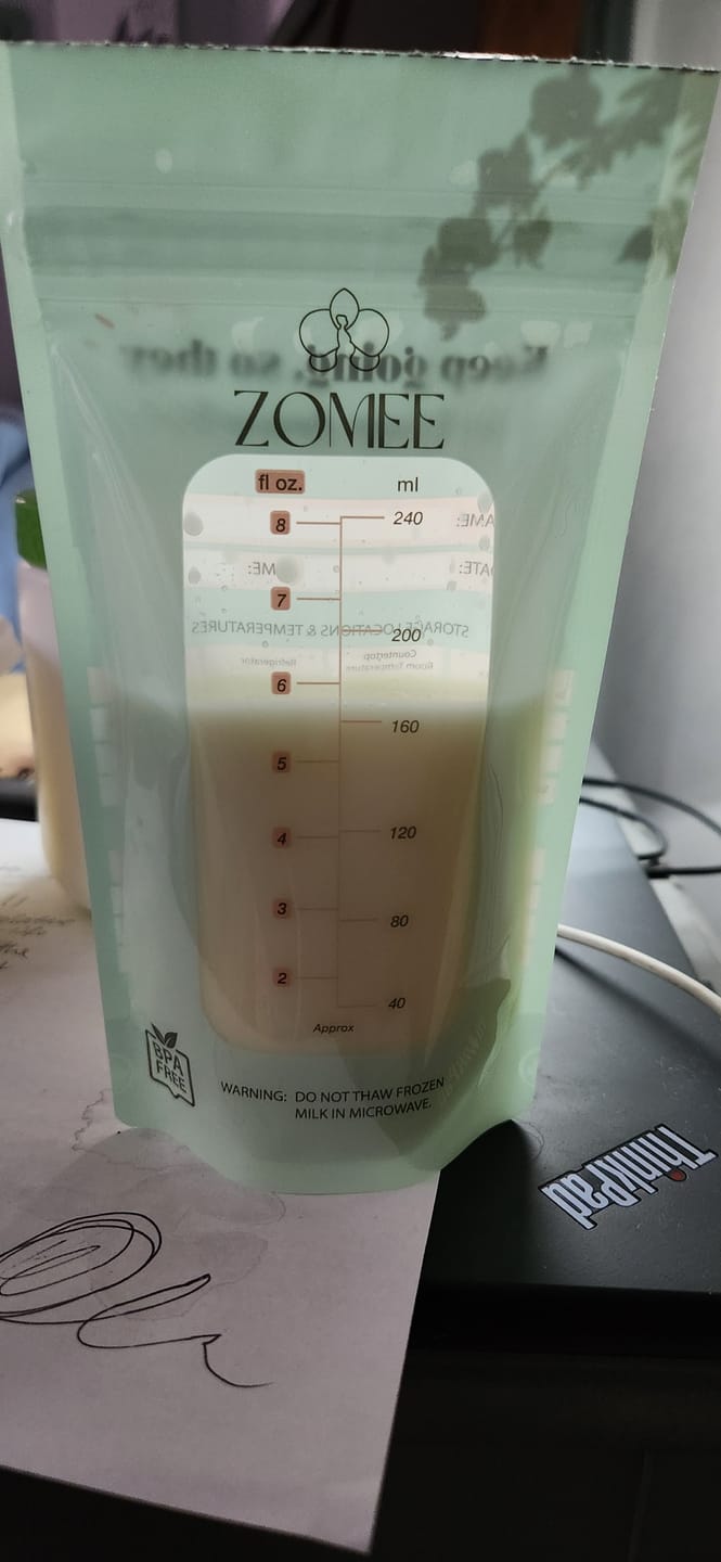 Customer photo review of Breast Milk Storage Bags