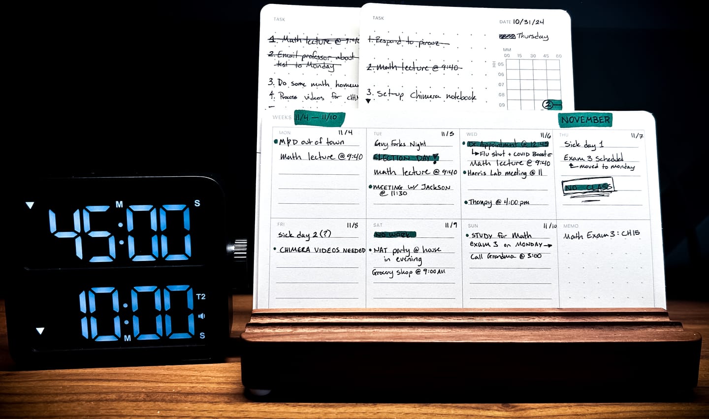 Customer photo review of Weeks & Habits Cards