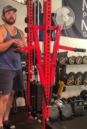 Customer photo review of Rack Mounted Lateral Raise