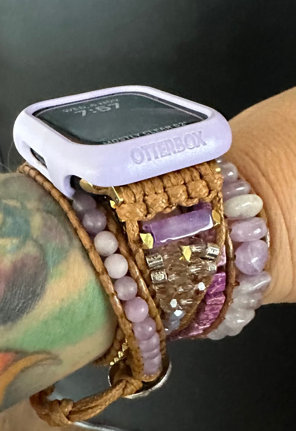 Customer photo review of Purple Jade Magical Apple Watch Strap