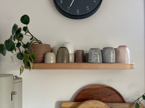 Customer photo review of Curved Floating Shelf