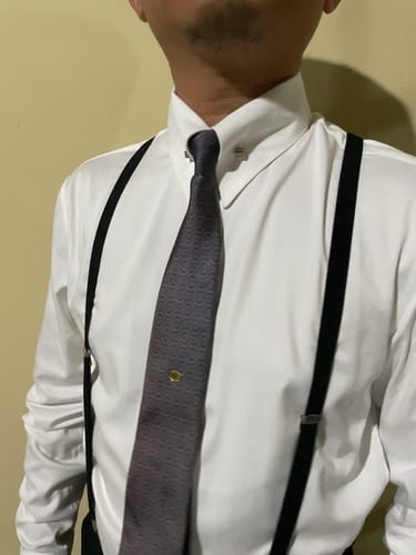 Customer photo review of Formal Shirt - White Pinned-Collar