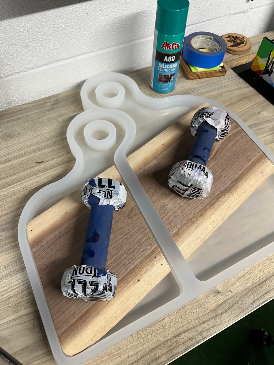 Customer photo review of 20x18" Romeo & Juliet Serving Board Set Acrylic Router Template