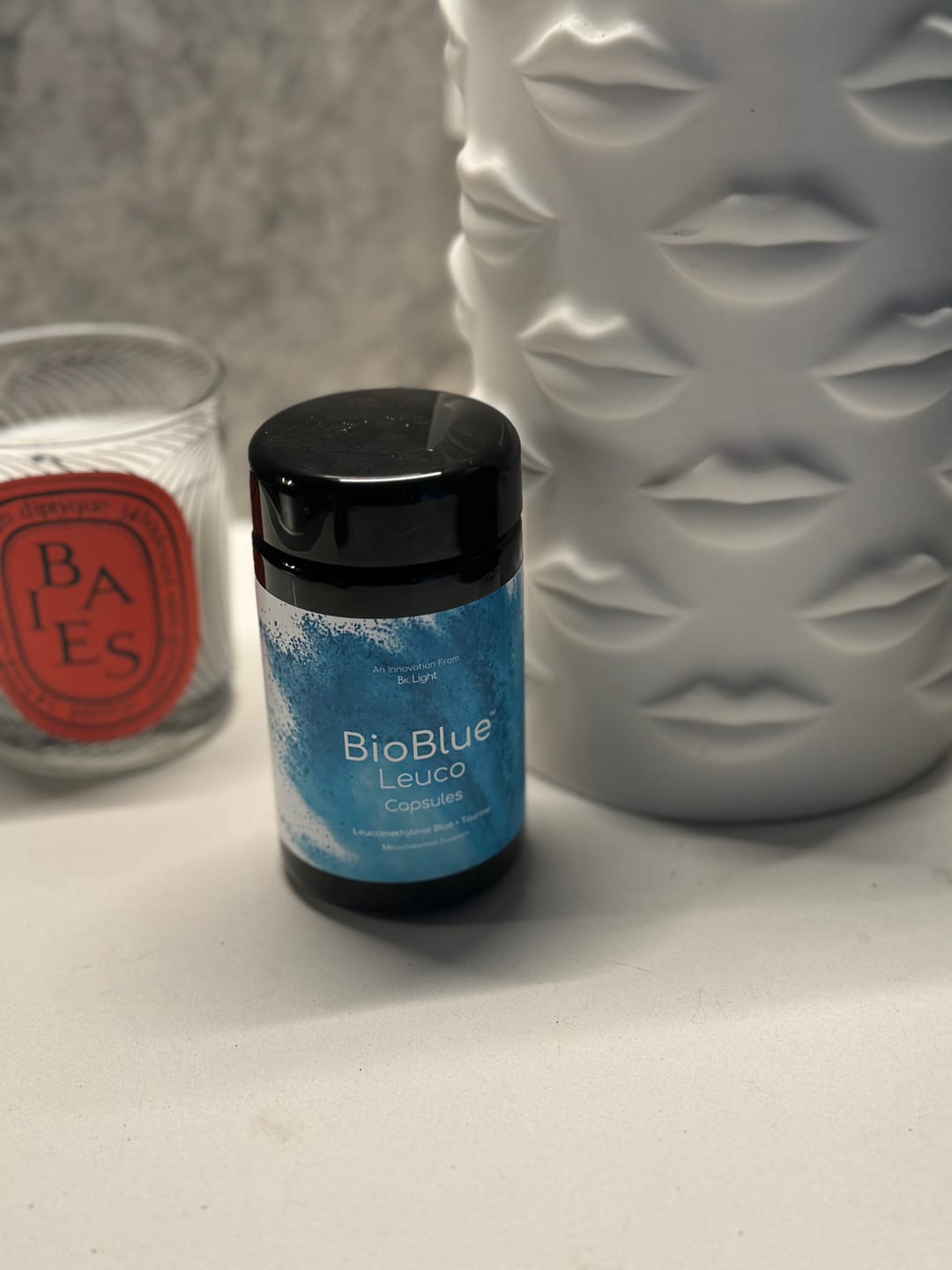 Customer photo review of BioBlue Leuco Capsules | Leucomethylene Blue Supplement - Support Brain Health & Mitochondrial Function | Red Light Therapy Synergist - USP Grade
