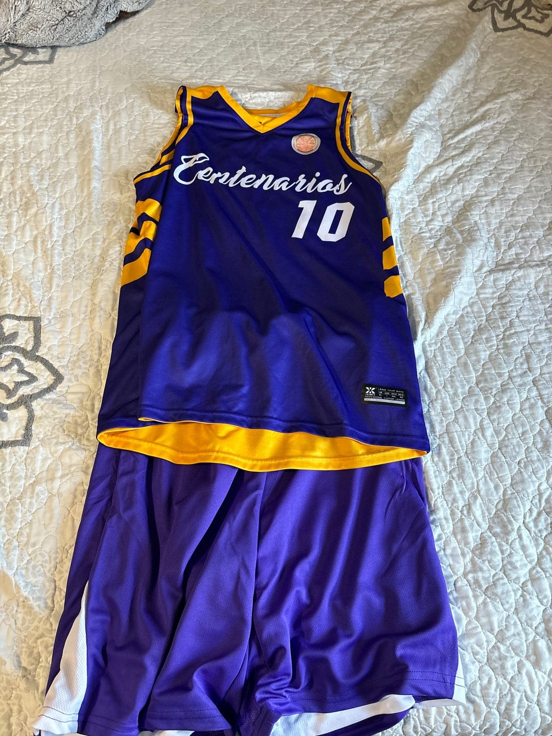 Customer photo review of Custom Black White Double Side Sets Men Basketball Jersey