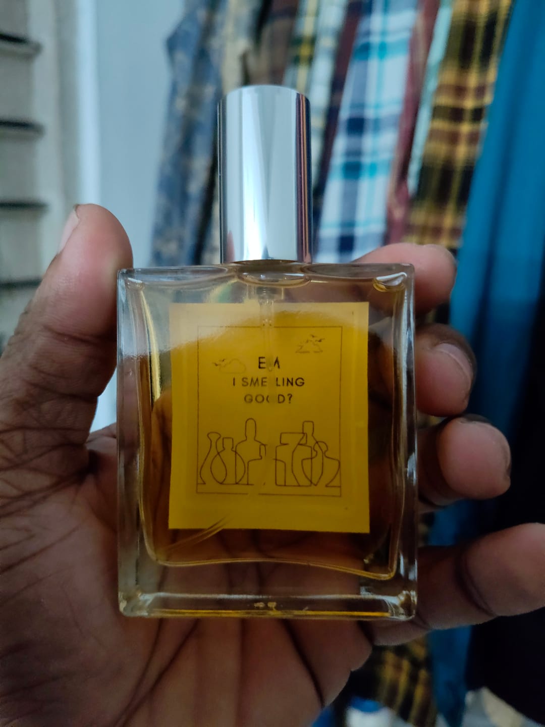 Customer photo review of EM5™ Fireplace Unisex Perfume EDP Spray for Men & Women | Woody Vanilla Balsamic Fragrance Accords | Luxury Gift for Him / Her | Variants Available: 50 ml Spray / 15 ml Spray