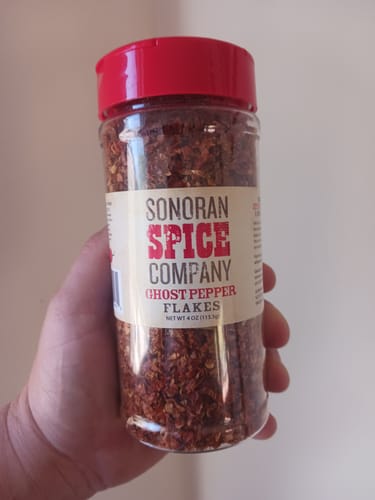 Customer photo review of Ghost Pepper Flakes (Bhut Jolokia)
