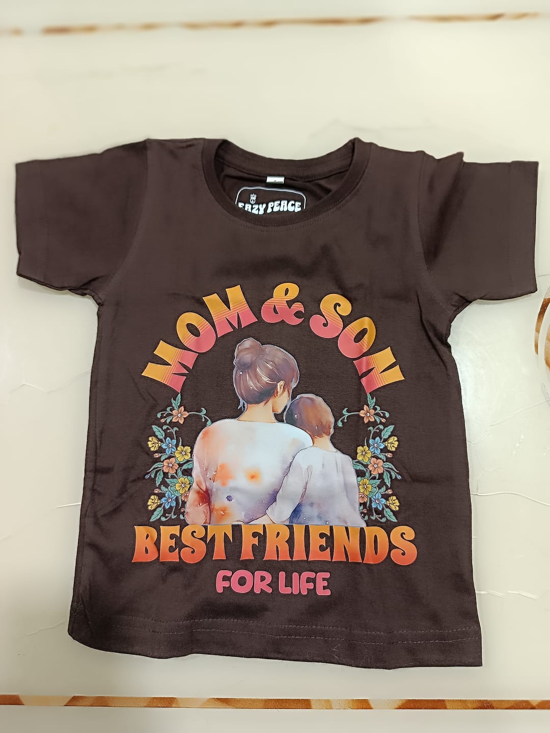 Customer photo review of Mom & Son Best Friend for Life T-shirt