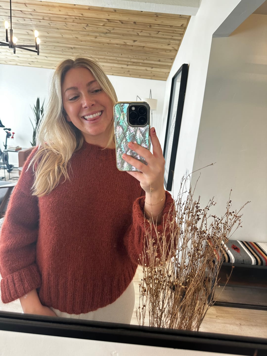 Customer photo review of Alissa Sweater - Baby Alpaca