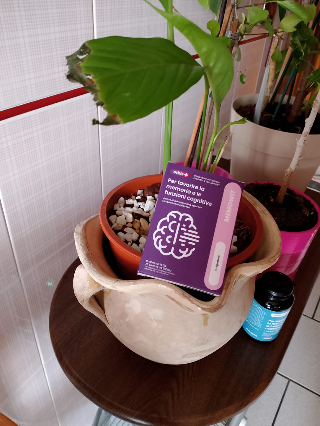 Opinión de un cliente con foto sobre MEMOWIT - Ashwagandha KSM-66® y vitamina B12 (30 cápsulas)