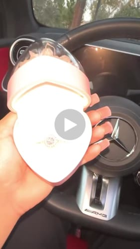 Customer video review of Petite Round Moissanite Halo Engagement Ring