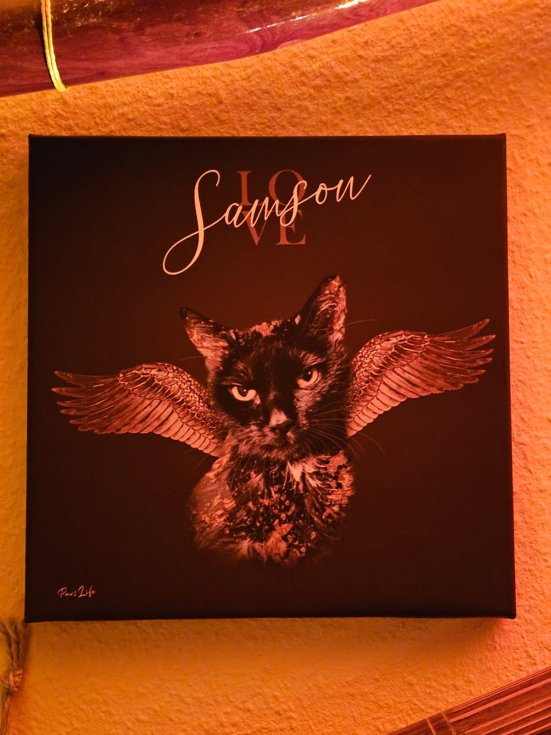 Customer photo review of Personalisiertes Portrait - Goldener Engel Stil