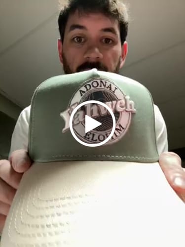 Customer video review of [PRE-ORDER - SHIPS OCTOBER 28TH] ‘Yahweh’ Premium Cotton SnapBack - Sage/Cream