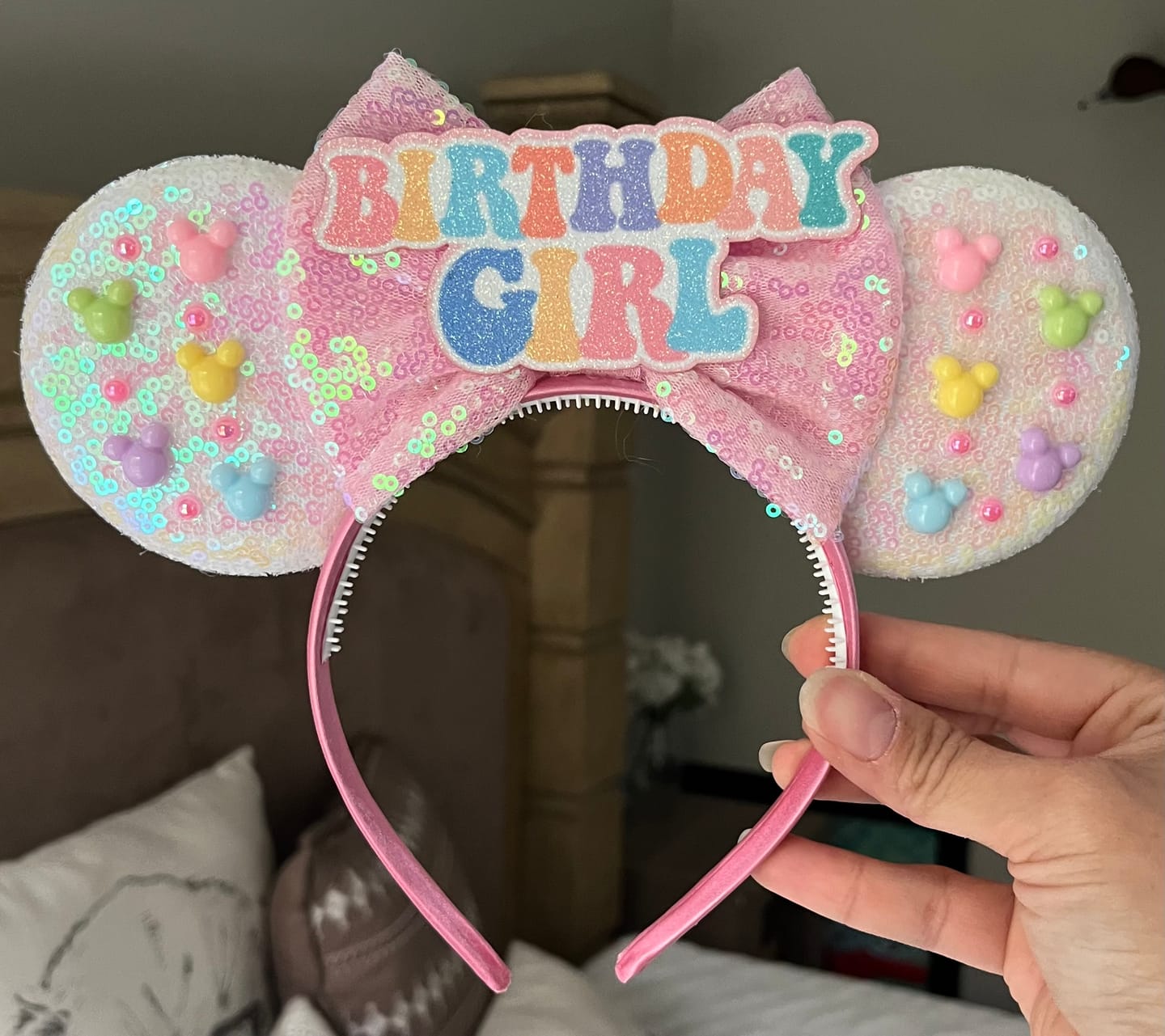 Customer photo review of Birthday Girl Mickey Ears
