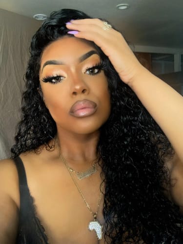 Customer photo review of 8x6 Pre-Cut Lace Front Super Secure Water Wave Pre-Everything Wig For Beginner Friendly