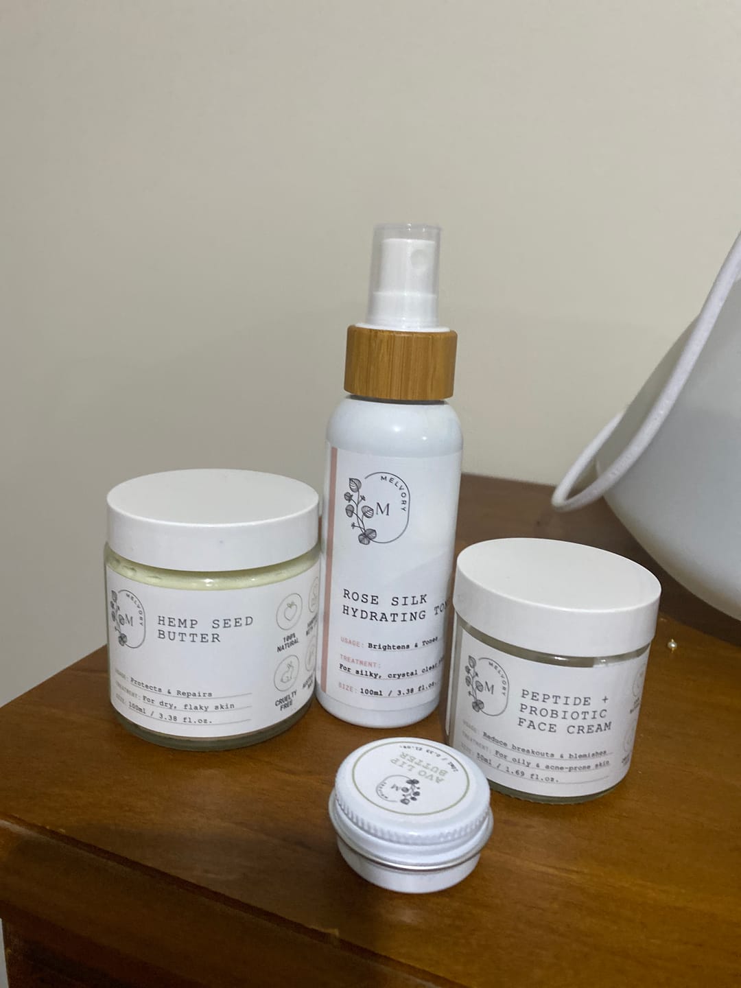 Customer photo review of Peptide + Probiotic Face Cream (New and Improved)