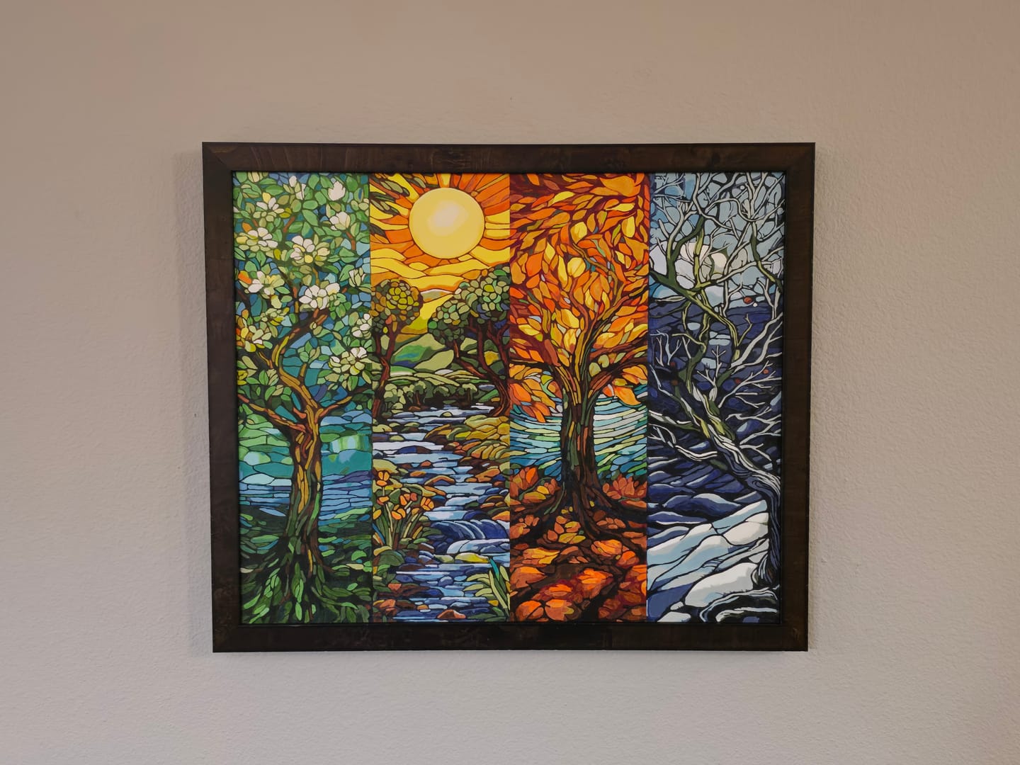Customer photo review of The Four Seasons - Paint by Numbers