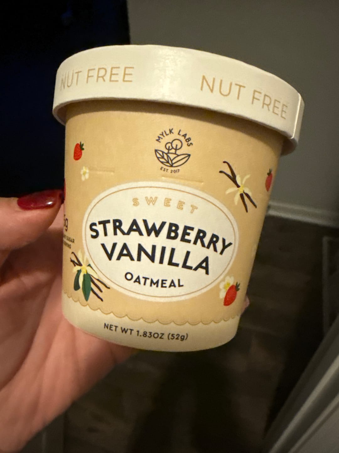 Customer photo review of Strawberry Vanilla Oatmeal