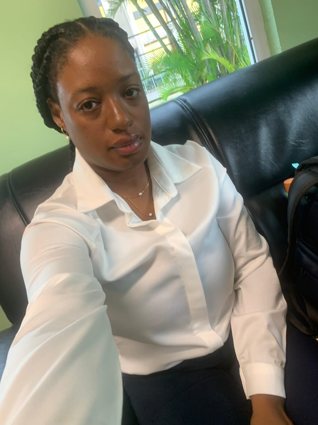 Customer photo review of Layered Freshwater Pearl Necklace