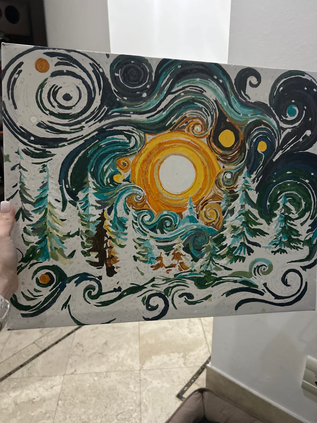 Customer photo review of Evergreen Snow Wonderland