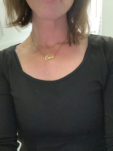 Customer photo review of Personalized Name Necklace