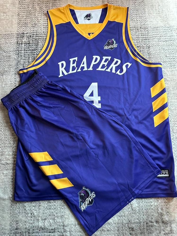 Customer photo review of Custom Black White Double Side Sets Men Basketball Jersey