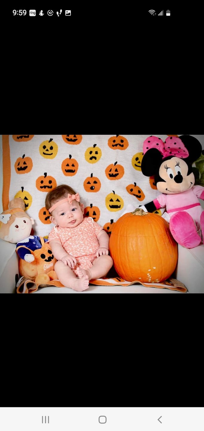 Customer photo review of Personalized Halloween Basket - Limited Edition
