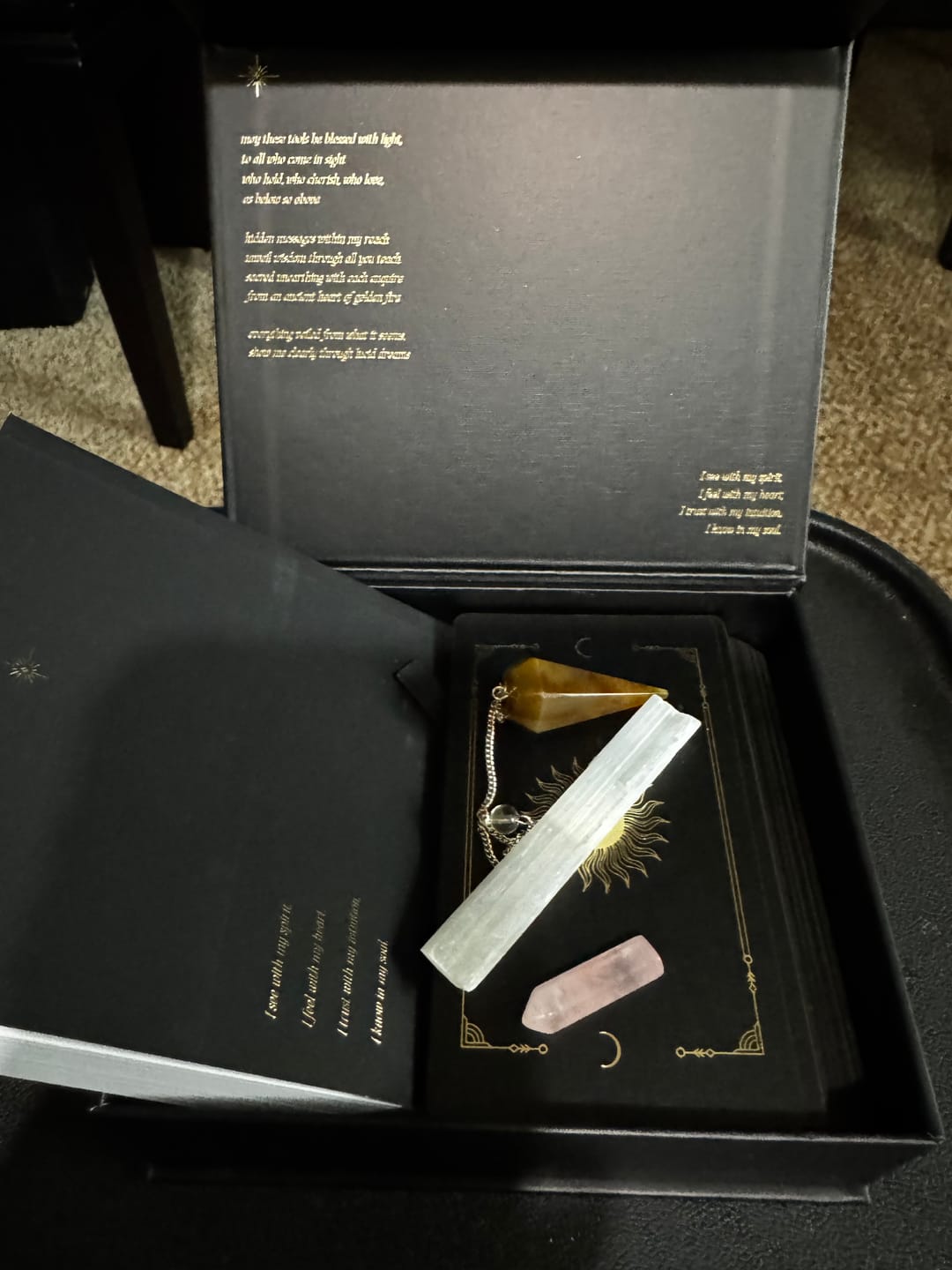 Customer photo review of Lucid Dreams Beginners Tarot • Black Eclipse {EDITION 4}